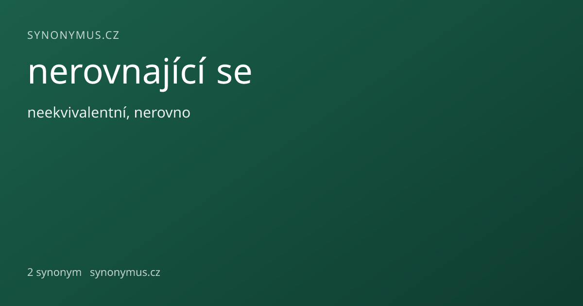 Náhled odkazu: nerovnající se