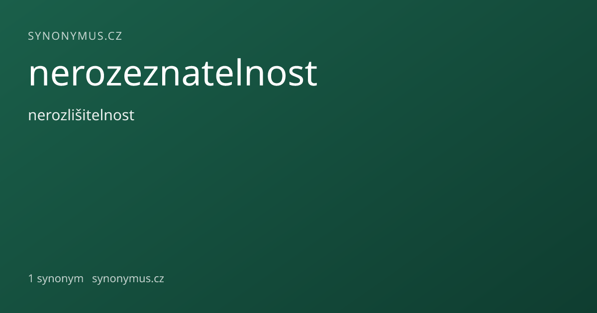 Náhled odkazu: nerozeznatelnost