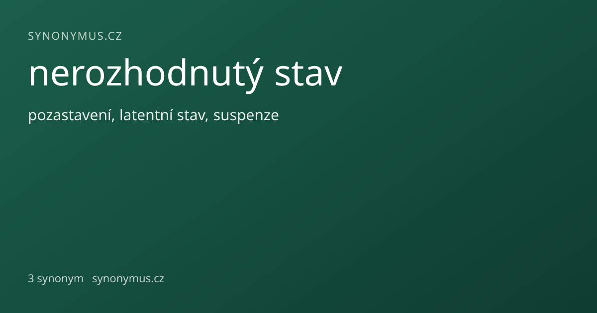 Náhled odkazu: nerozhodnutý stav