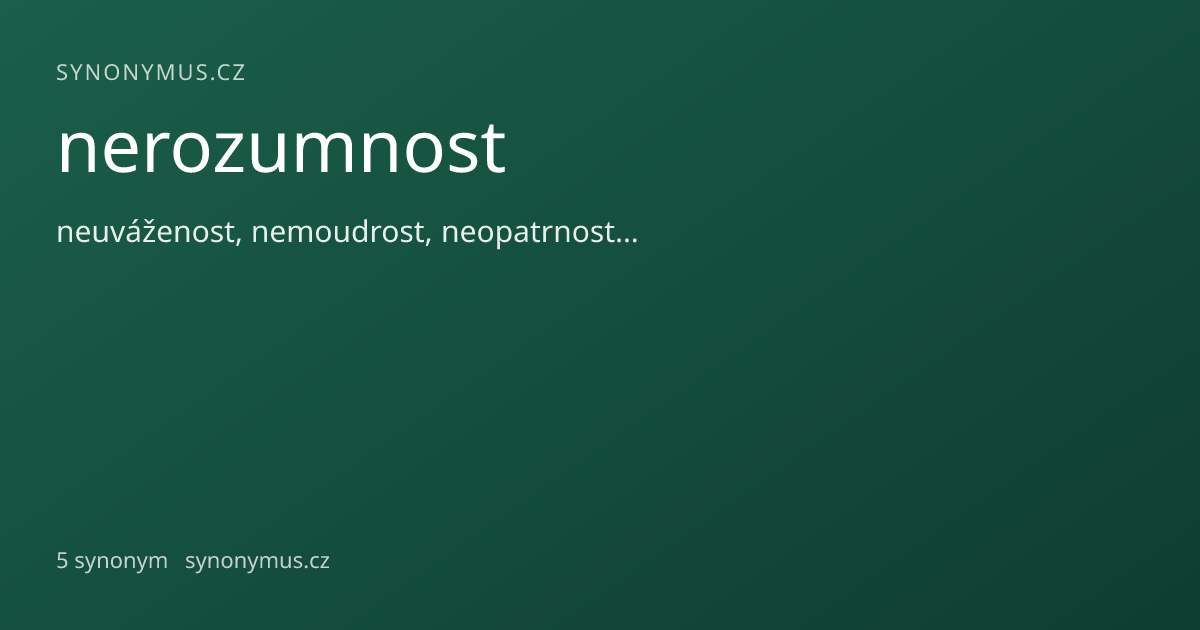 Náhled odkazu: nerozumnost