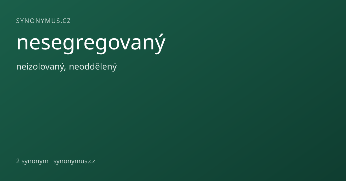 Náhled odkazu: nesegregovaný