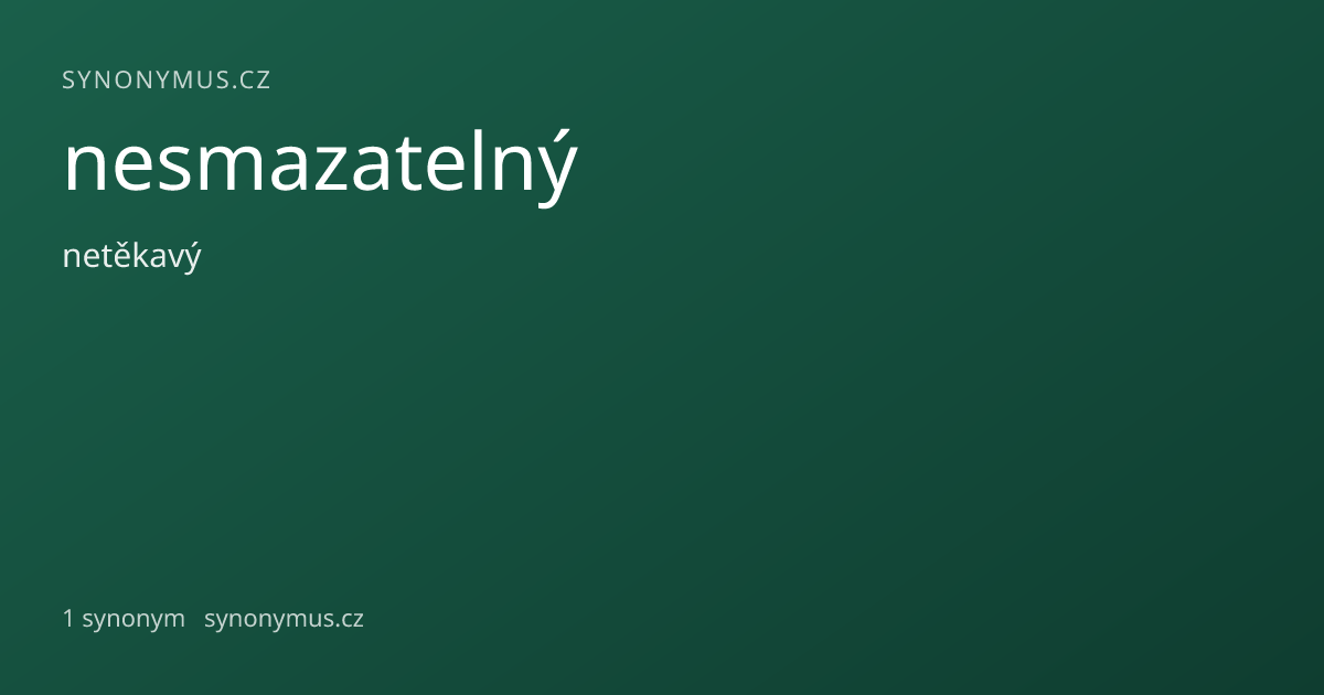 Náhled odkazu: nesmazatelný