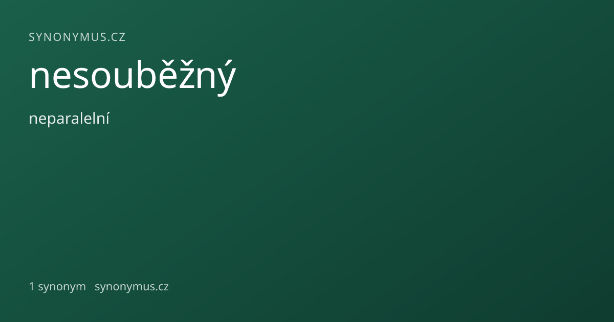 Náhled odkazu: nesouběžný
