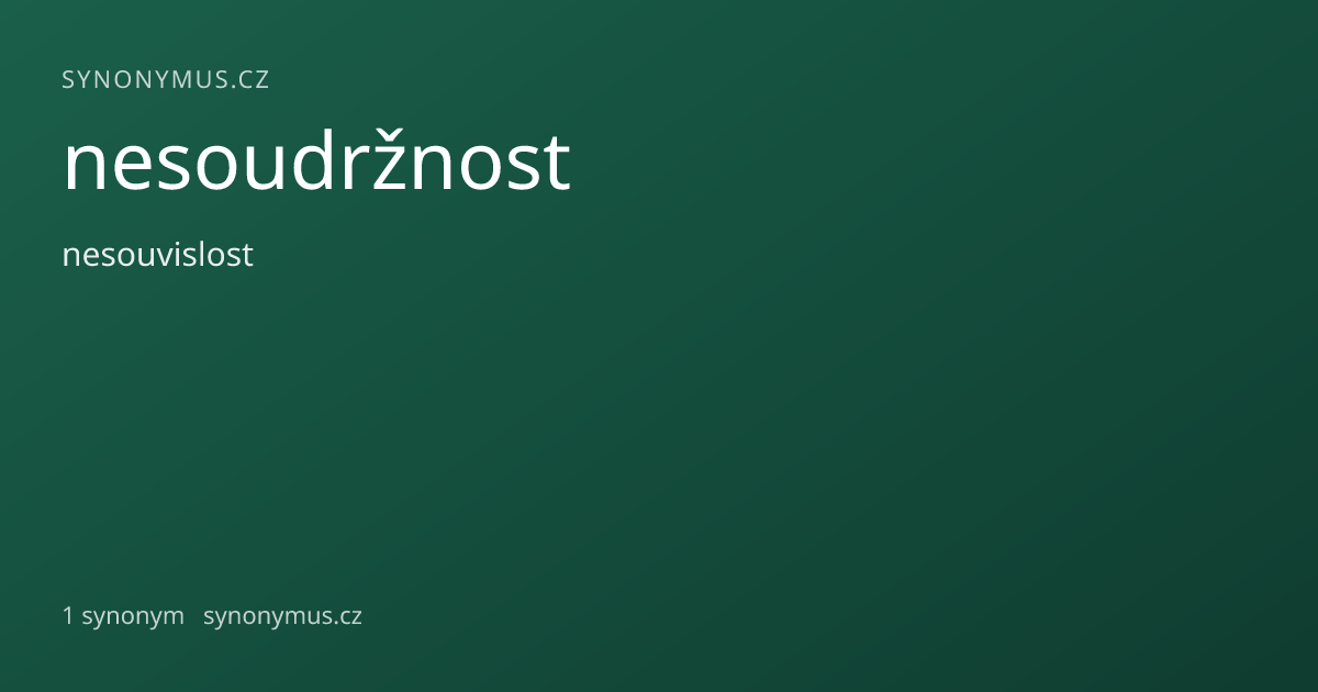 Náhled odkazu: nesoudržnost