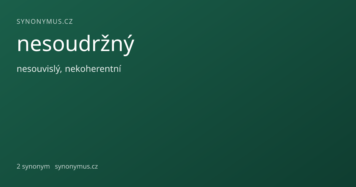 Náhled odkazu: nesoudržný
