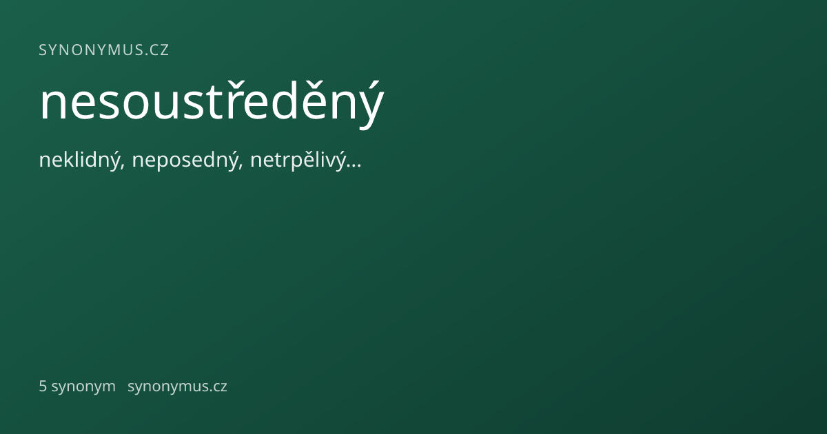 Náhled odkazu: nesoustředěný