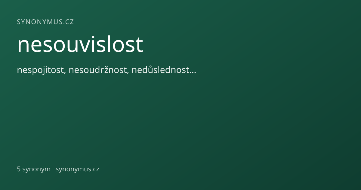 Náhled odkazu: nesouvislost