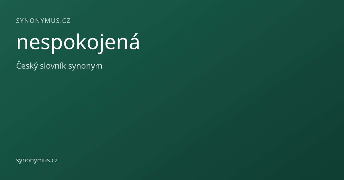 Náhled odkazu: nespokojená