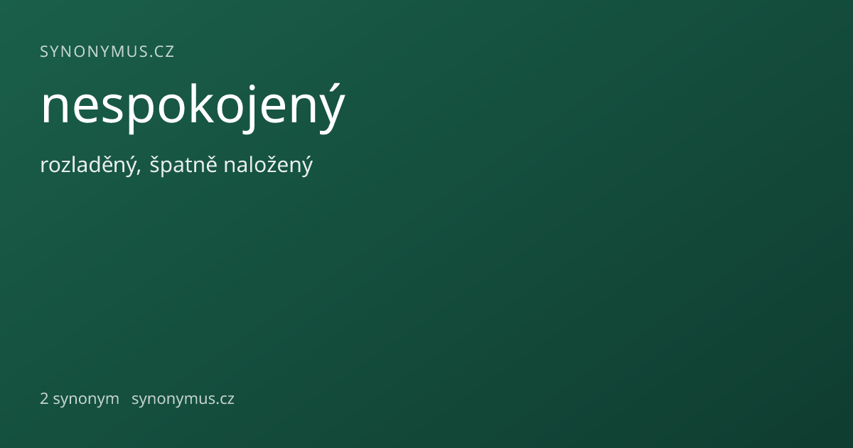 Náhled odkazu: nespokojený