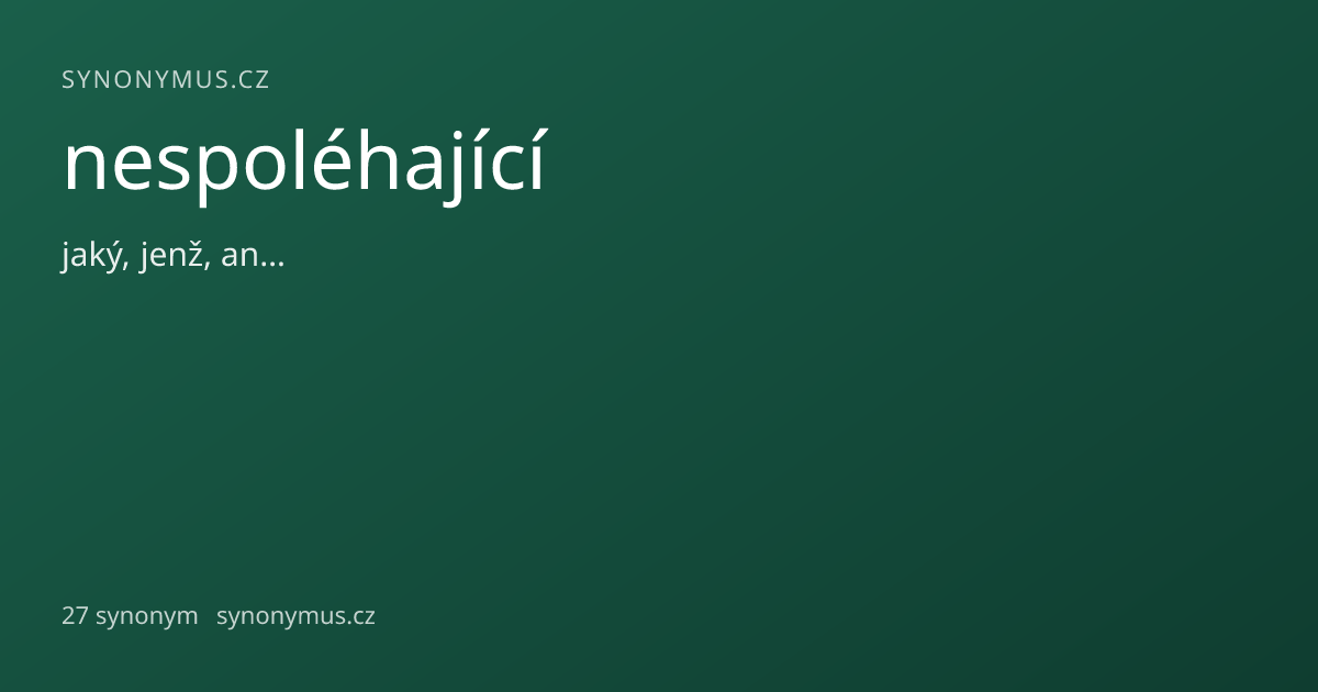 Náhled odkazu: nespoléhající