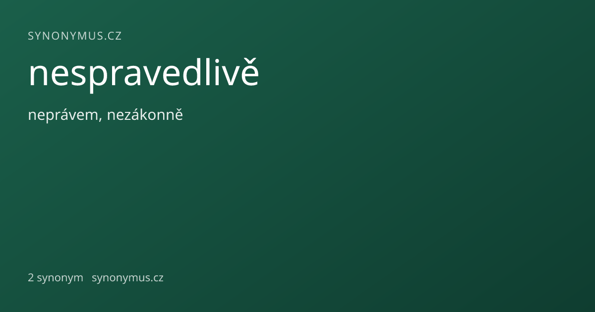Náhled odkazu: nespravedlivě