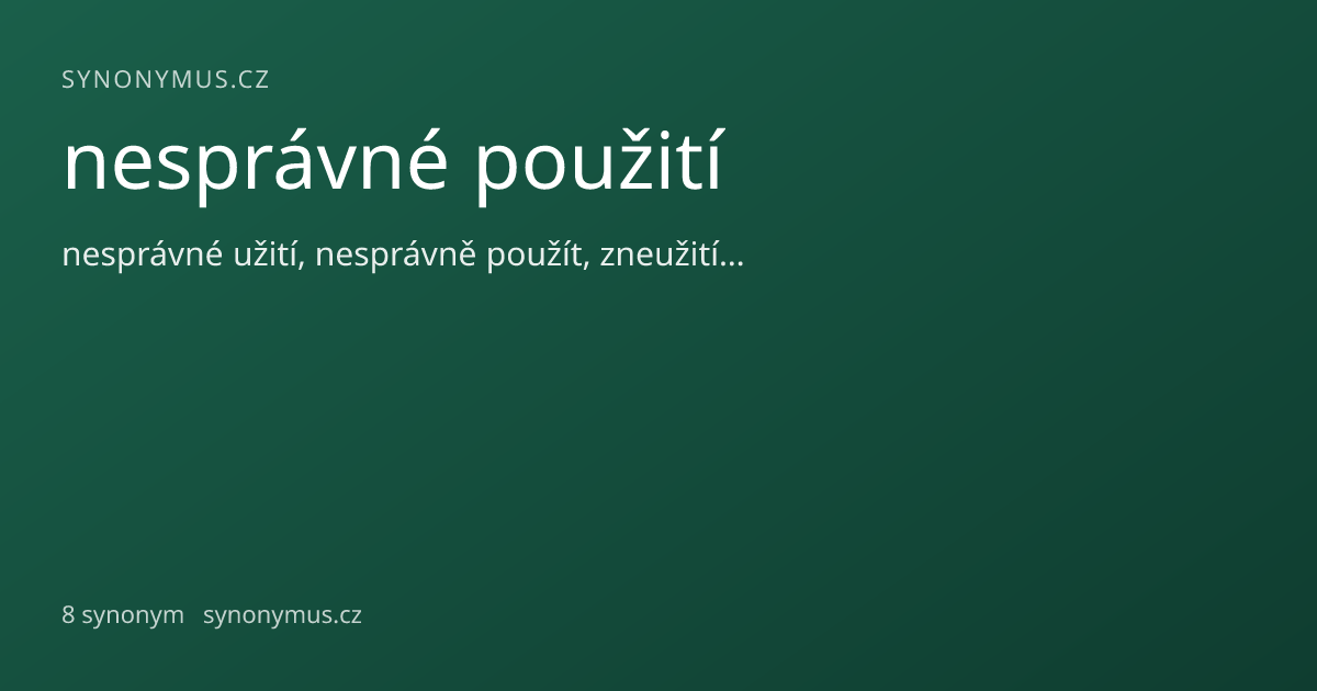 Náhled odkazu: nesprávné použití