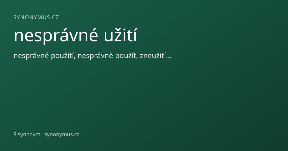 Náhled odkazu: nesprávné užití