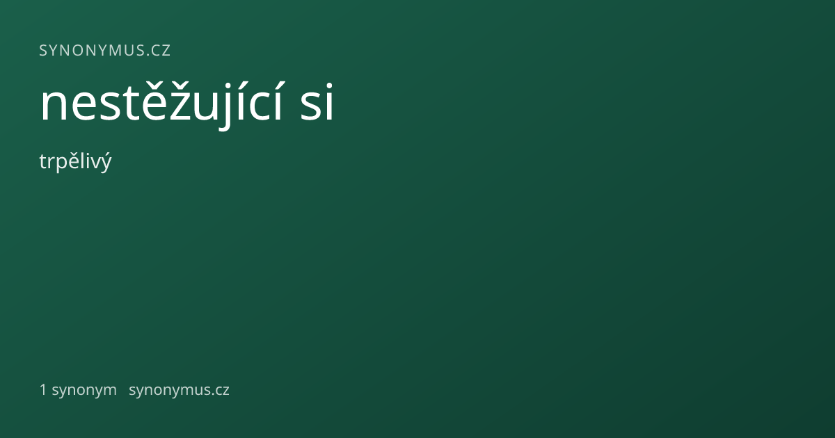 Náhled odkazu: nestěžující si