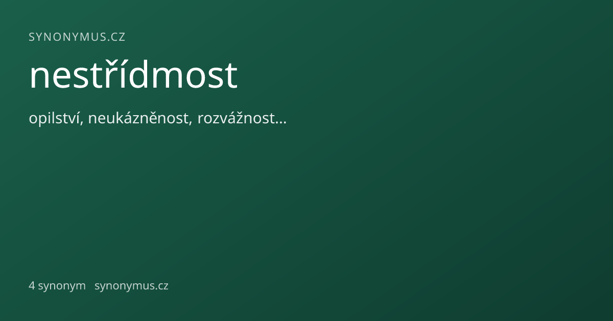 Náhled odkazu: nestřídmost