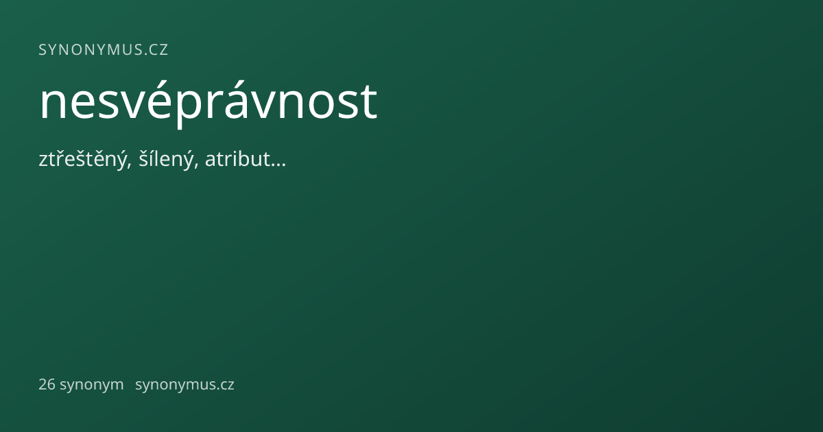 Náhled odkazu: nesvéprávnost