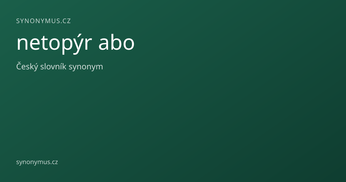 Náhled odkazu: netopýr abo