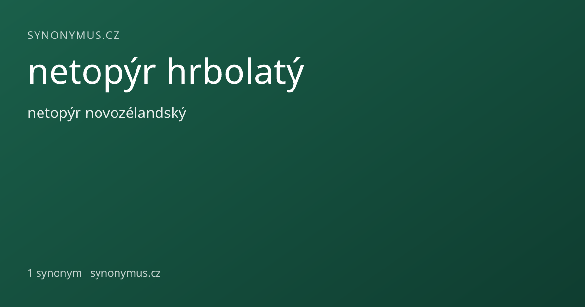 Náhled odkazu: netopýr hrbolatý