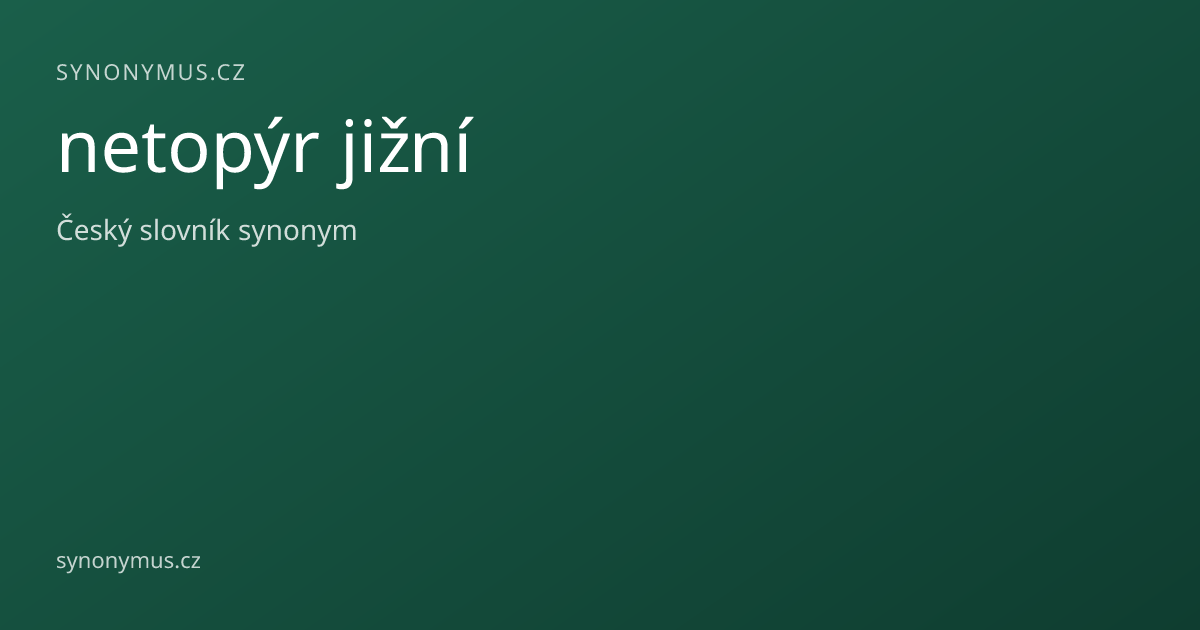 Náhled odkazu: netopýr jižní