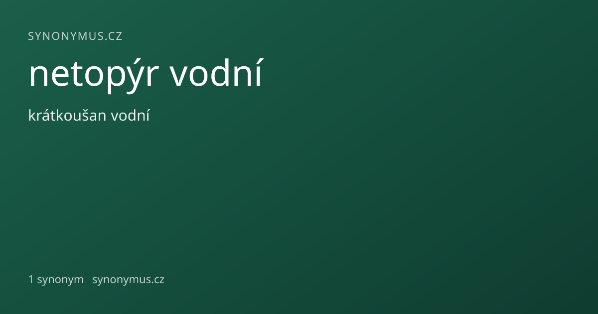 Náhled odkazu: netopýr vodní