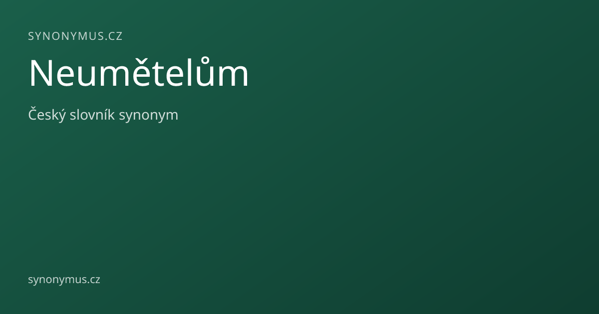 Náhled odkazu: Neumětelům