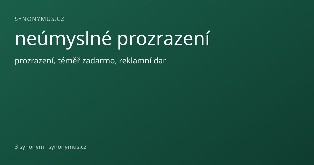 Náhled odkazu: neúmyslné prozrazení