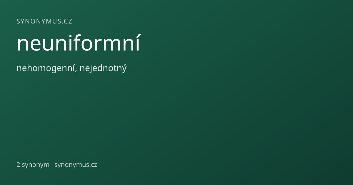 Náhled odkazu: neuniformní