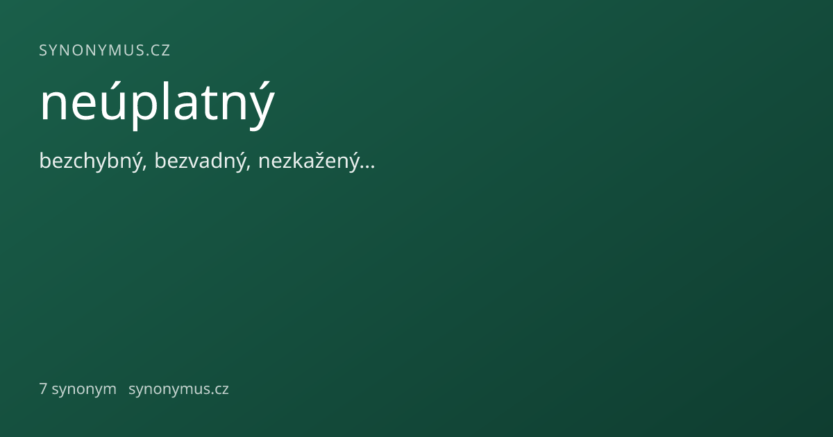 Náhled odkazu: neúplatný