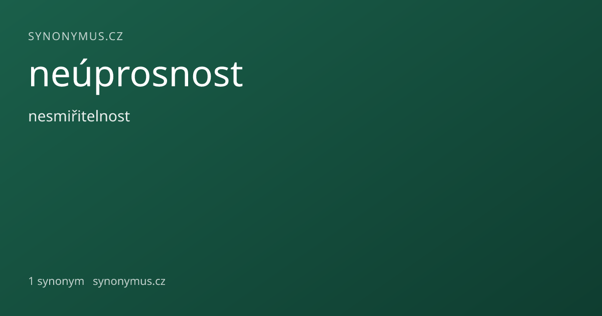 Náhled odkazu: neúprosnost
