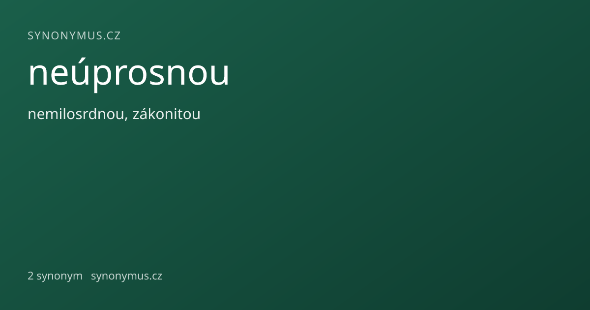 Náhled odkazu: neúprosnou