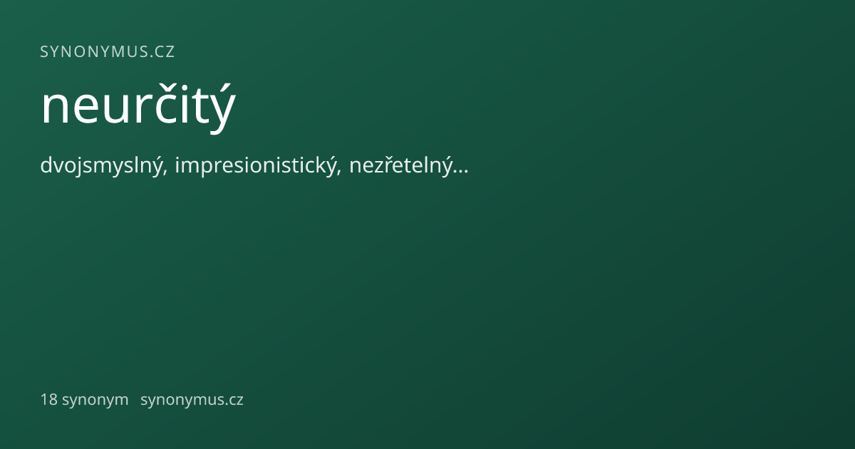 Náhled odkazu: neurčitý