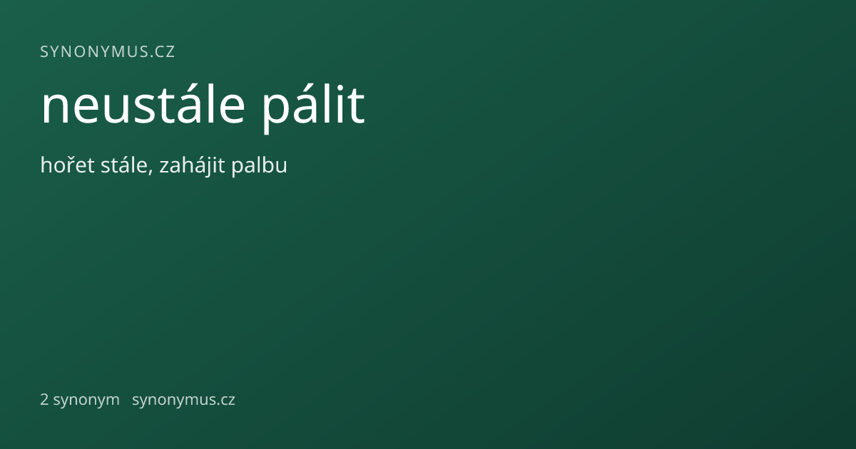 Náhled odkazu: neustále pálit