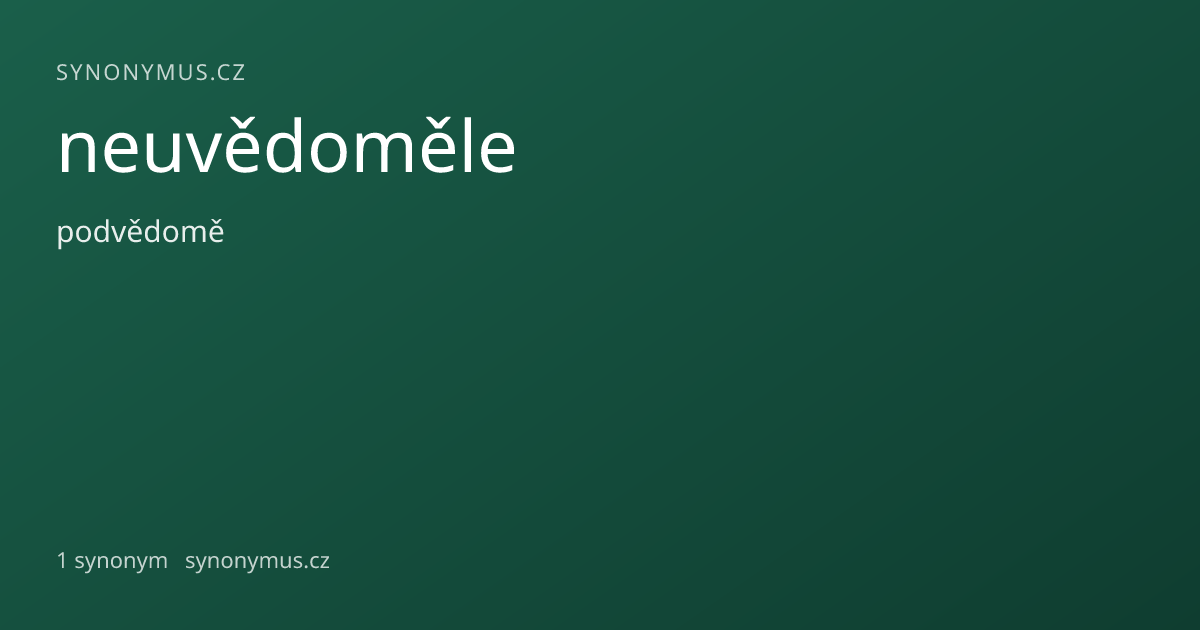 Náhled odkazu: neuvědoměle