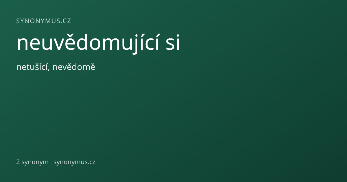 Náhled odkazu: neuvědomující si