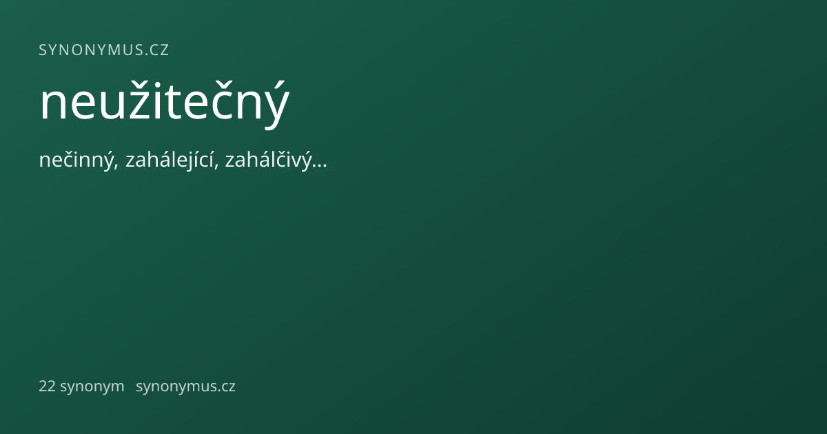 Náhled odkazu: neužitečný