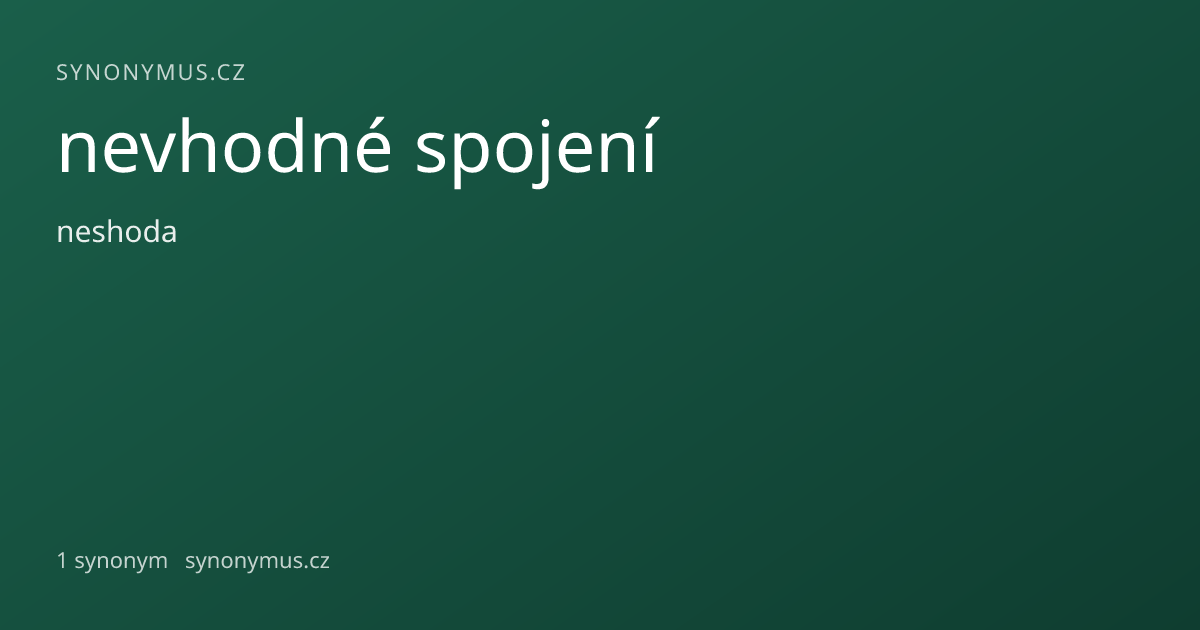 Náhled odkazu: nevhodné spojení