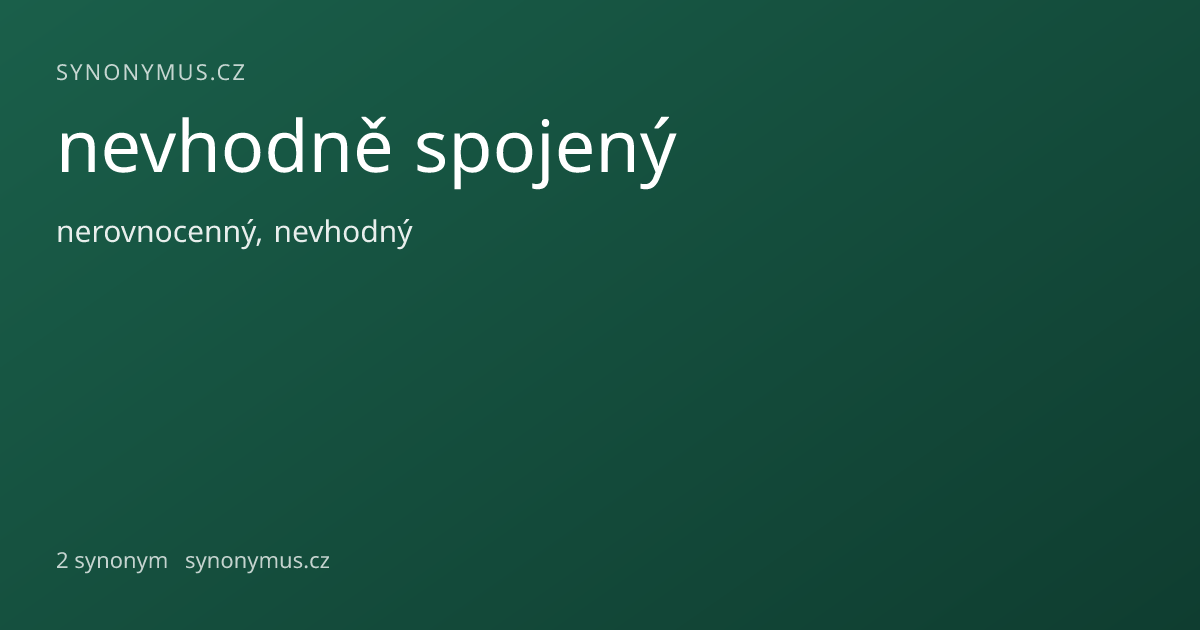 Náhled odkazu: nevhodně spojený