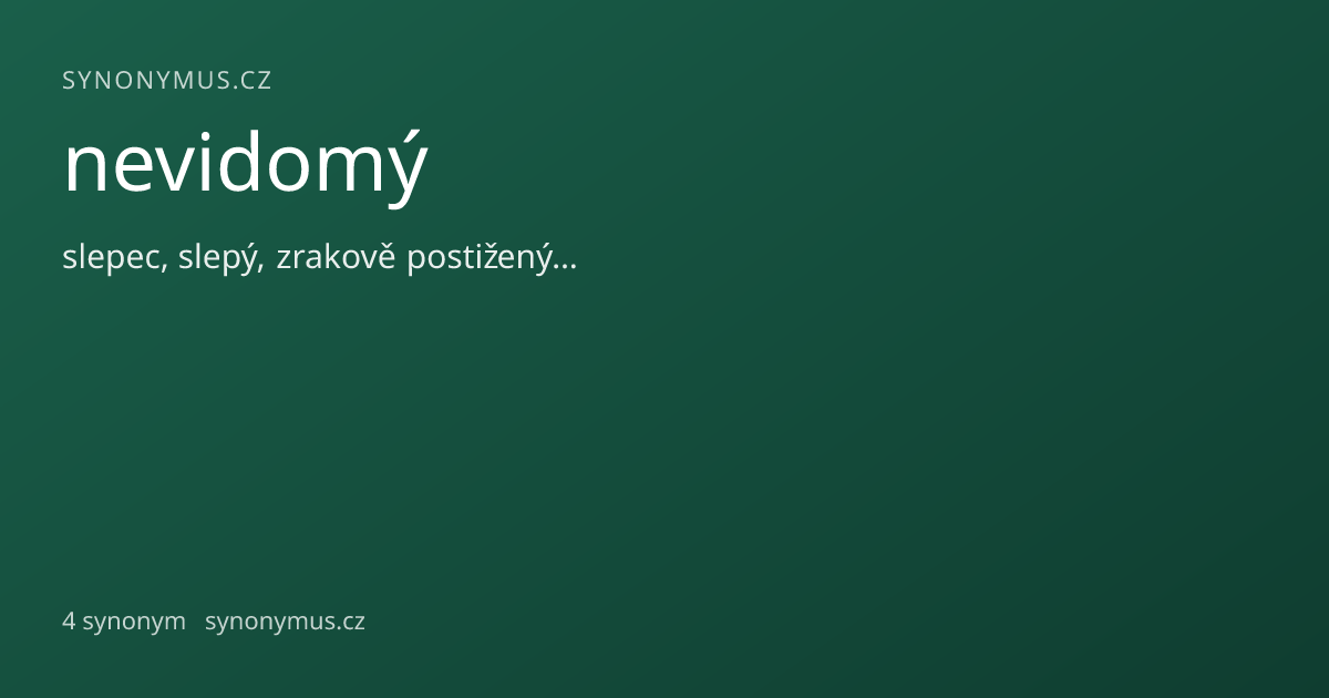 Náhled odkazu: nevidomý
