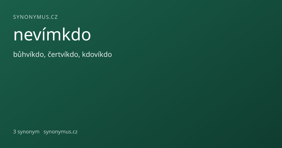 Náhled odkazu: nevímkdo