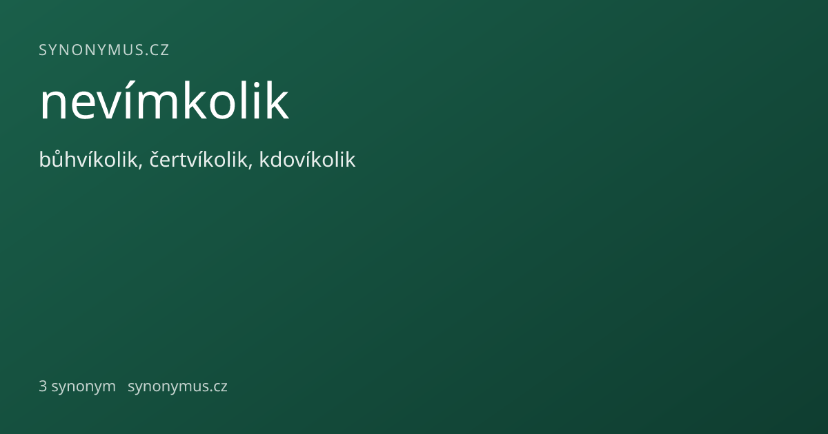 Náhled odkazu: nevímkolik