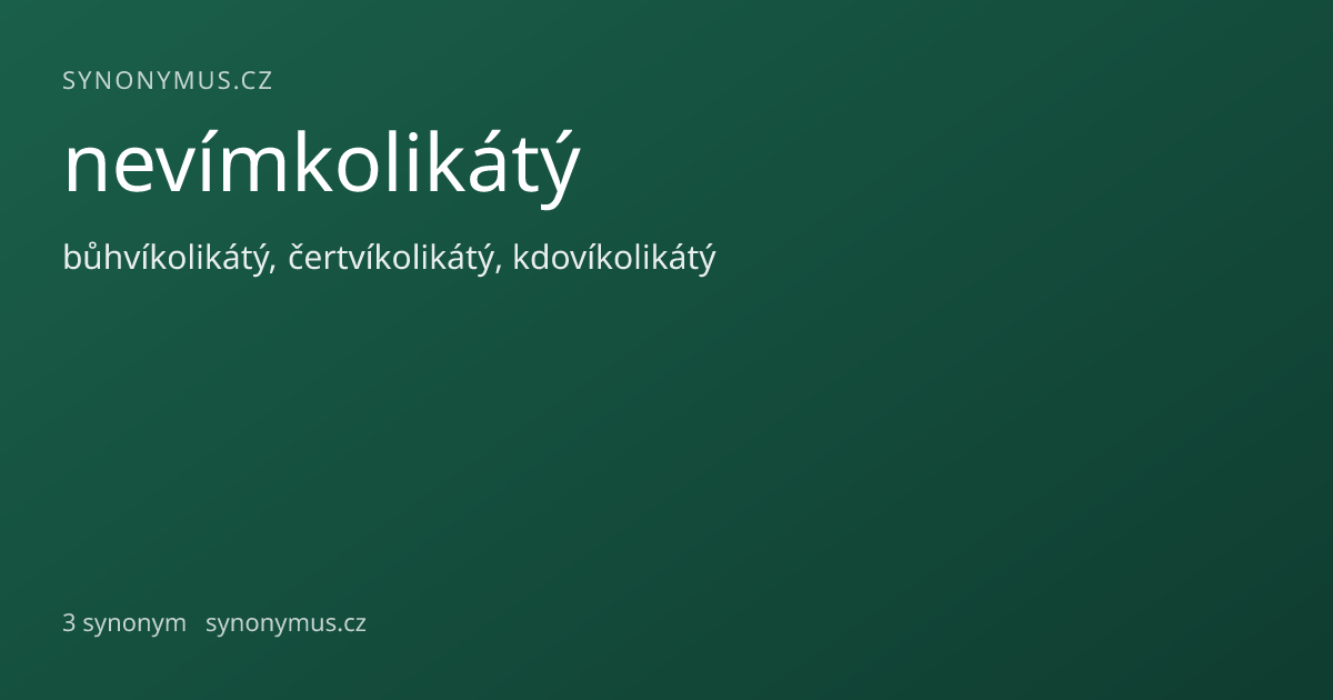 Náhled odkazu: nevímkolikátý