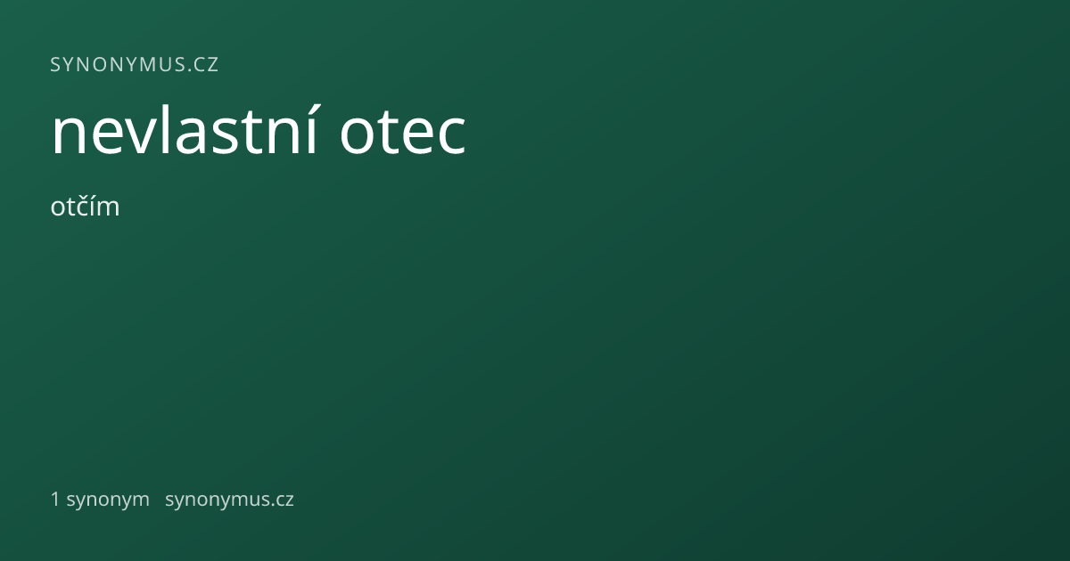 Náhled odkazu: nevlastní otec
