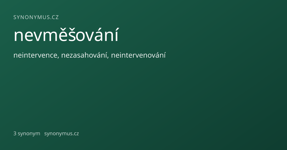 Náhled odkazu: nevměšování