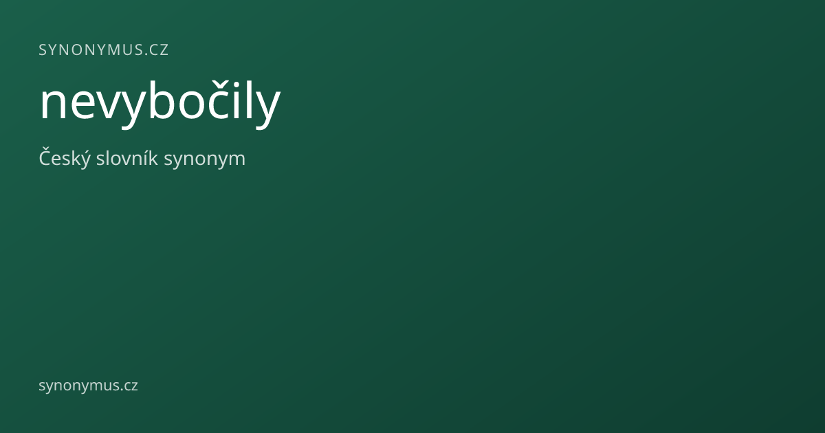 Náhled odkazu: nevybočily