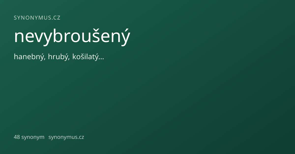 Náhled odkazu: nevybroušený