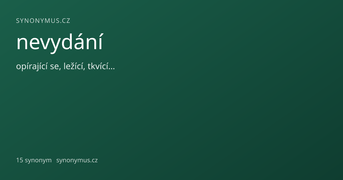 Náhled odkazu: nevydání