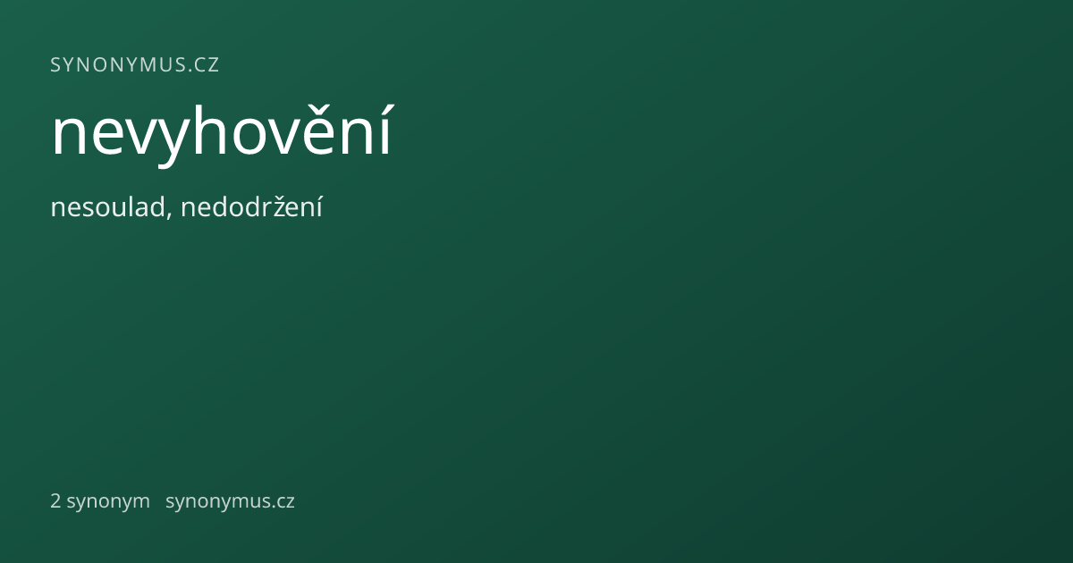 Náhled odkazu: nevyhovění