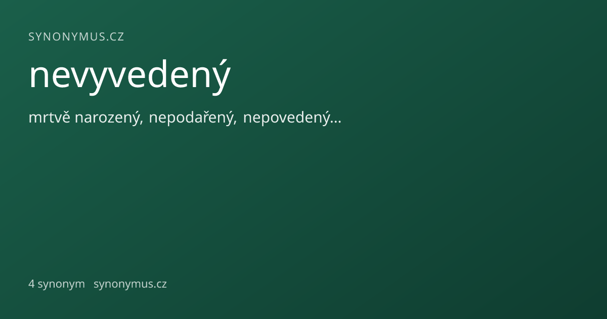Náhled odkazu: nevyvedený