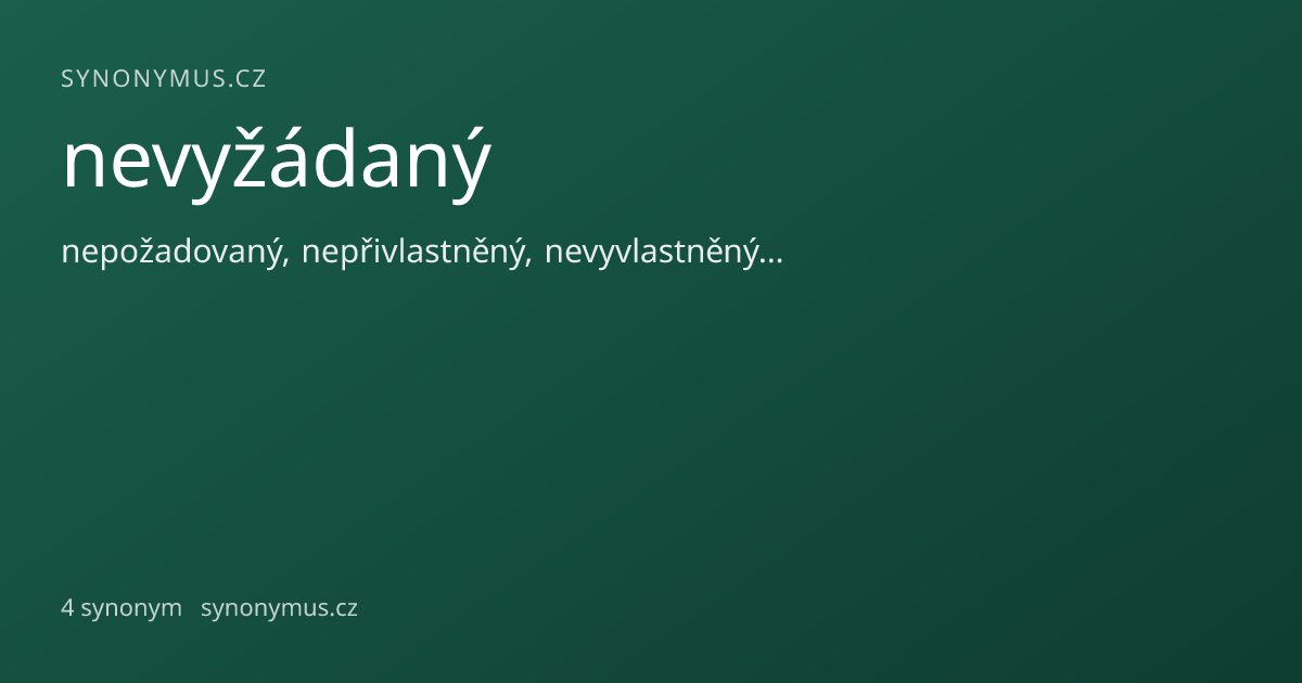 Náhled odkazu: nevyžádaný