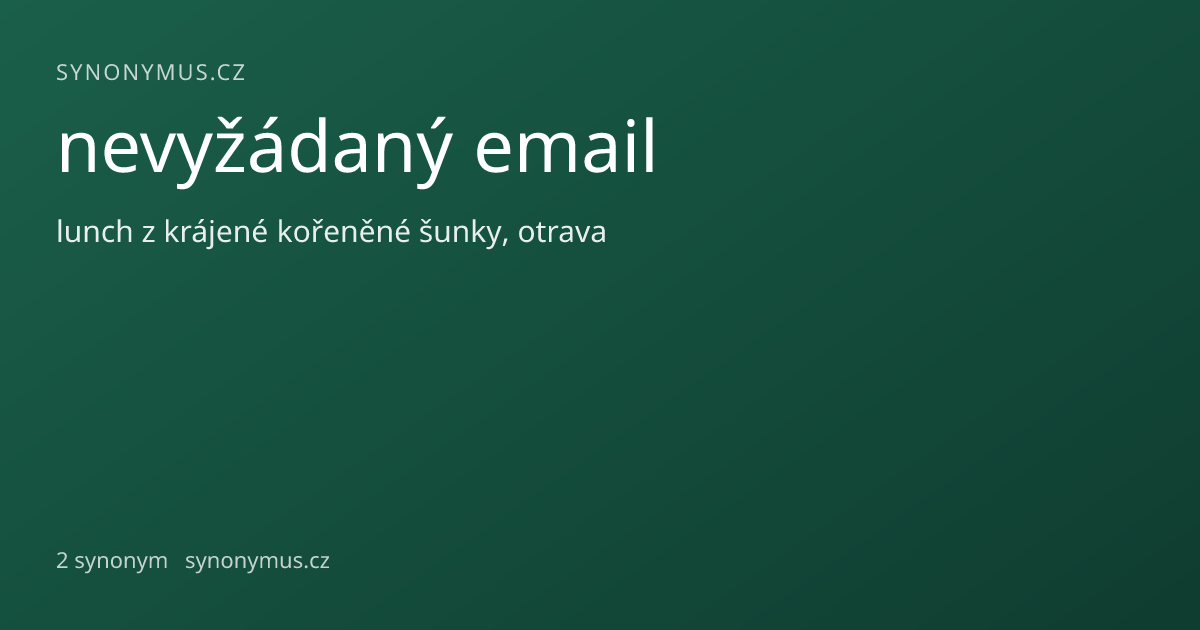 Náhled odkazu: nevyžádaný email